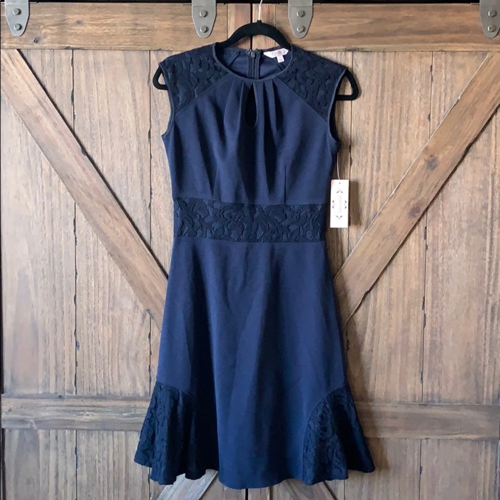 New Nanette by Nanette Lepore navy blue dress